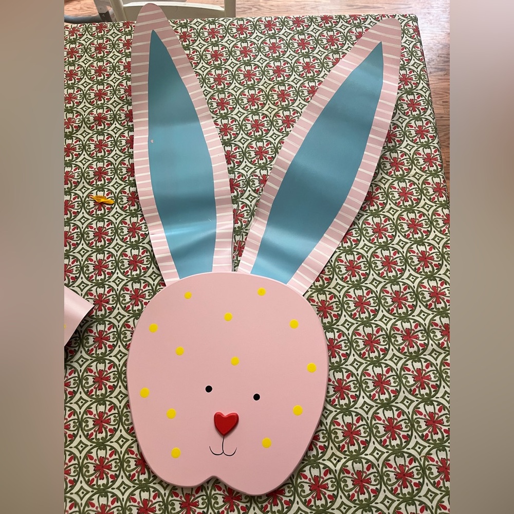 Vintage Coton Colors large Easter bunny hang up